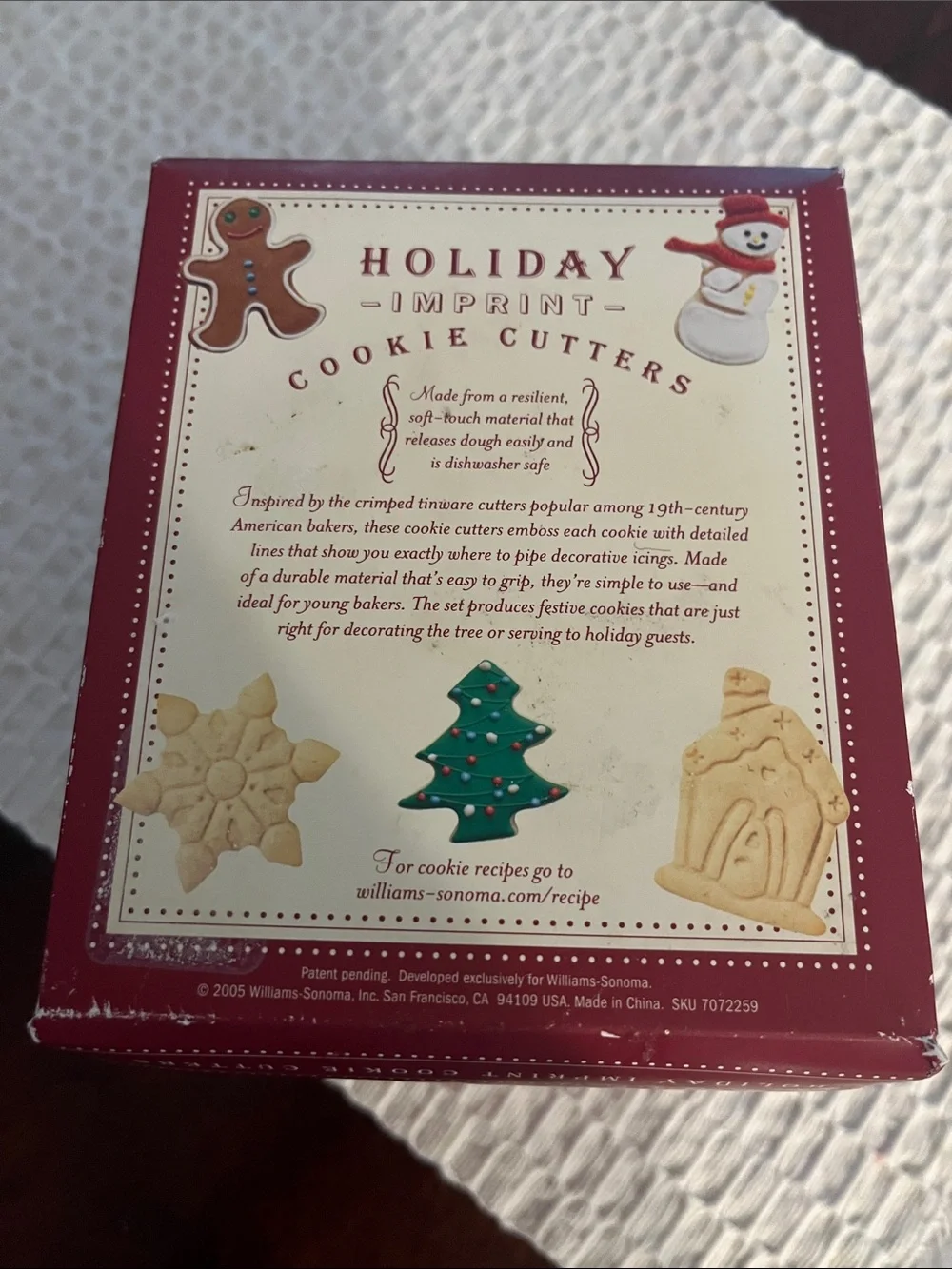 William Sonoma Christmas cookie cutters
